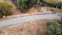 Vue drone de la route de kermenguy